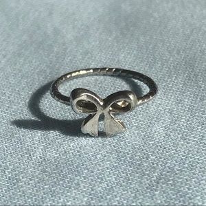 Silver Bow Ring